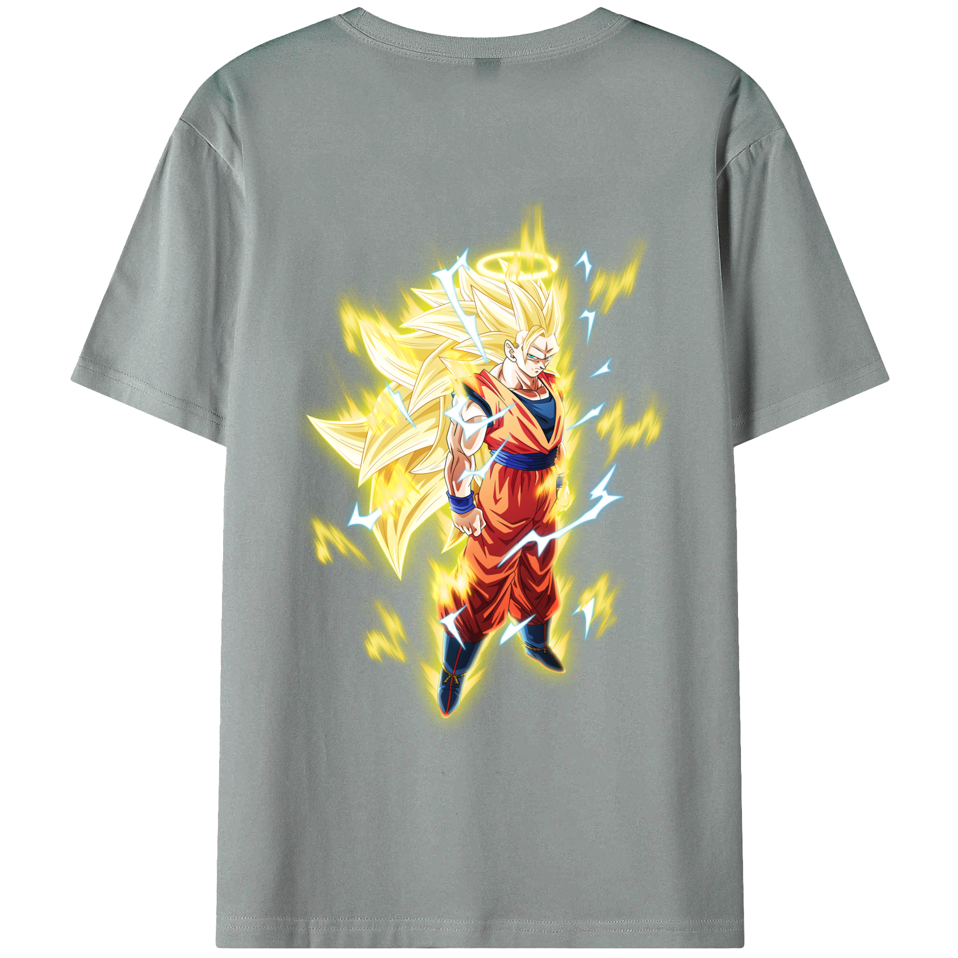 （画像用） ドラゴンボール 孫悟空（そん ごくう）Son Goku カカロット DRAGON BALL Kakarotto 綿100％ メンズ半袖Tシャツ（バックプリント） 通気性